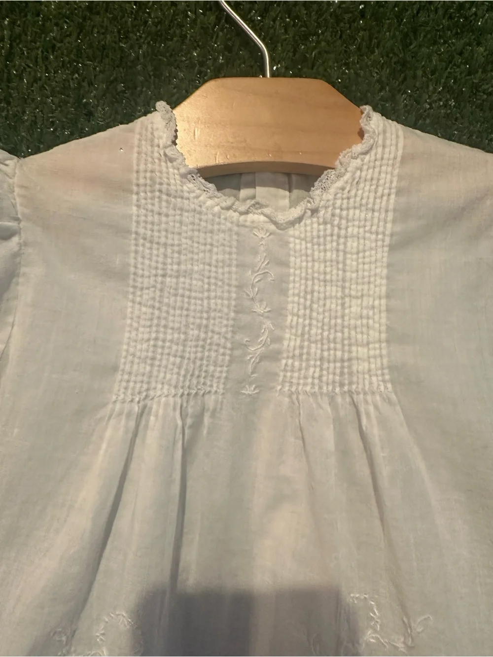 Classic White Embroidered Baby Dress